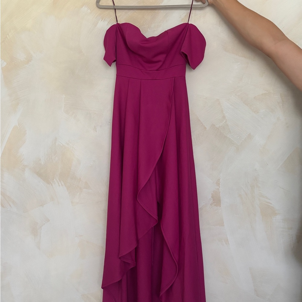ASOS Magenta High Low Dress